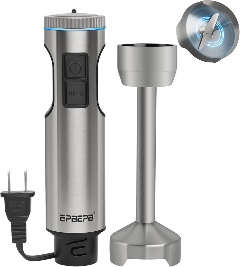 WEBUEP Handheld immersion Blender 11-Speed, 1000W Immersion Blender with Anti-Splash Design, Stainless Steel Blade for Blending Soup, Smoothies, Mayonnaise,Making Food Is More Convenient - Image 1